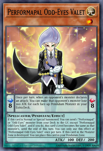 LAVD-ENO14 - Performapal Odd-Eyes Valet - Common - Legendary Arc-V Decks