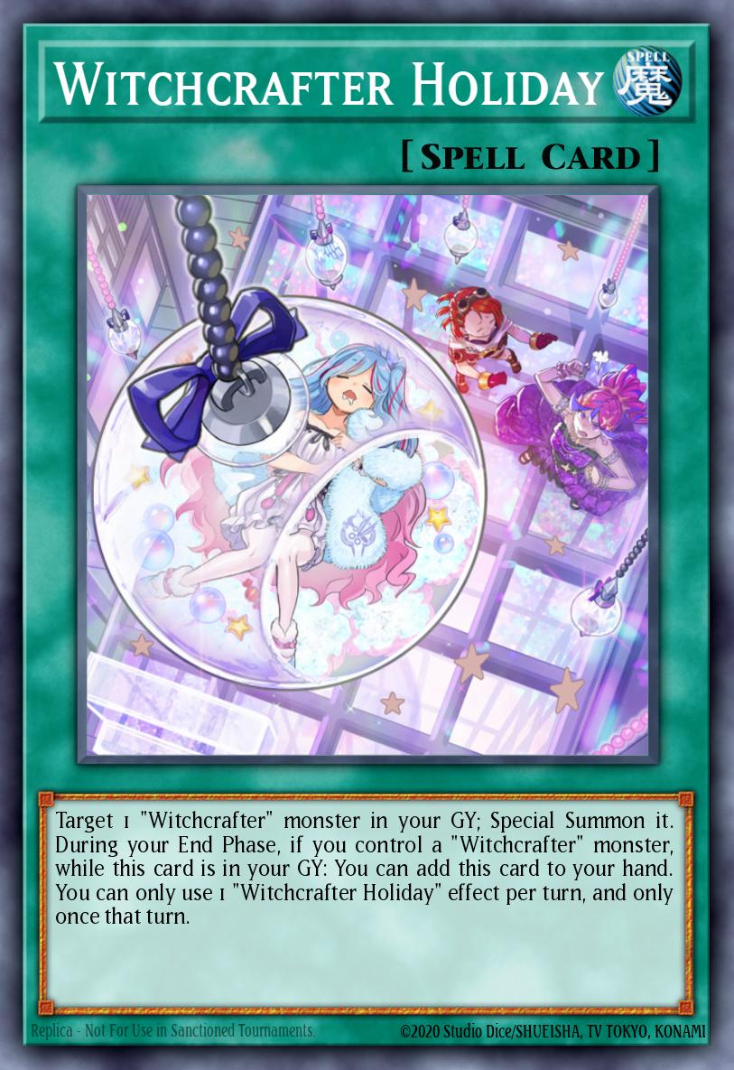 EN021 - INCH-EN021 - Witchcrafter Holiday - Secret Rare - Normal Spell - 1st-Edition - The Infinity Chasers