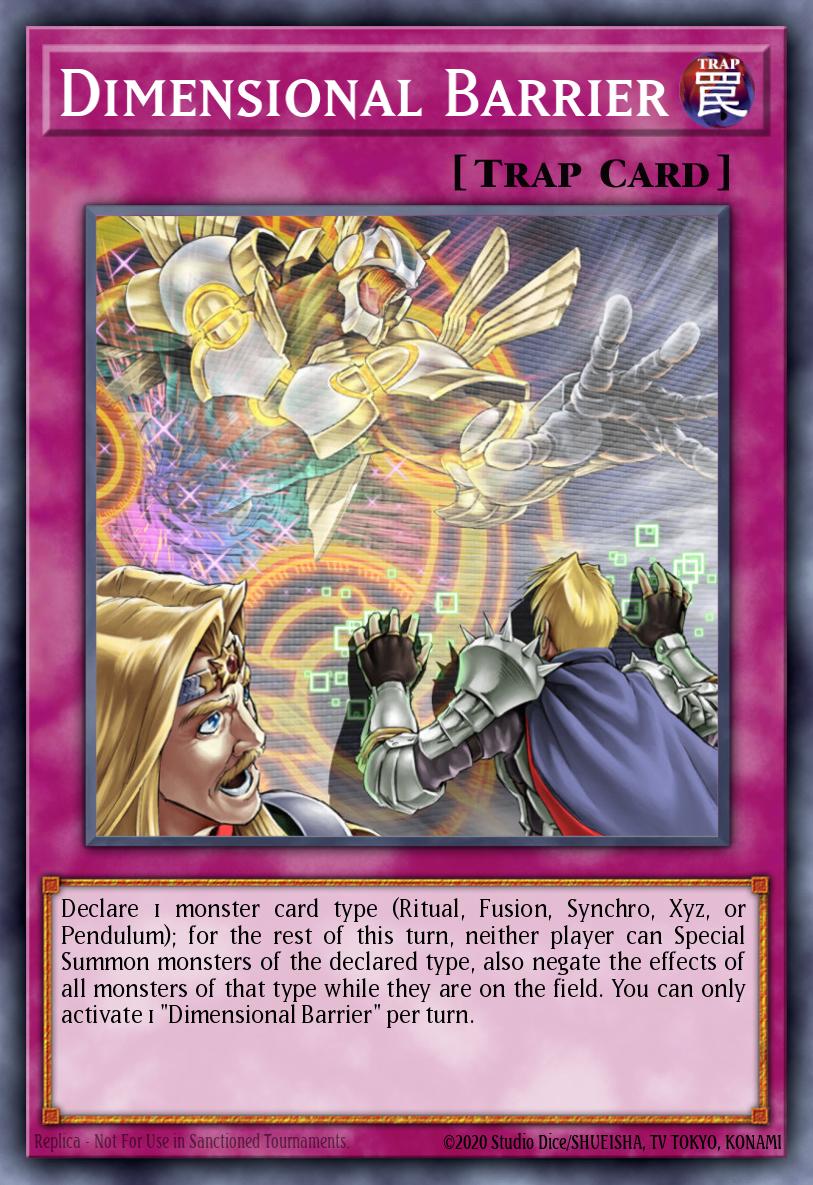 RA01-EN072 - RA01-EN072 - Dimensional Barrier - Quarter Century Secret Rare - Normal Trap - Rarity Collection