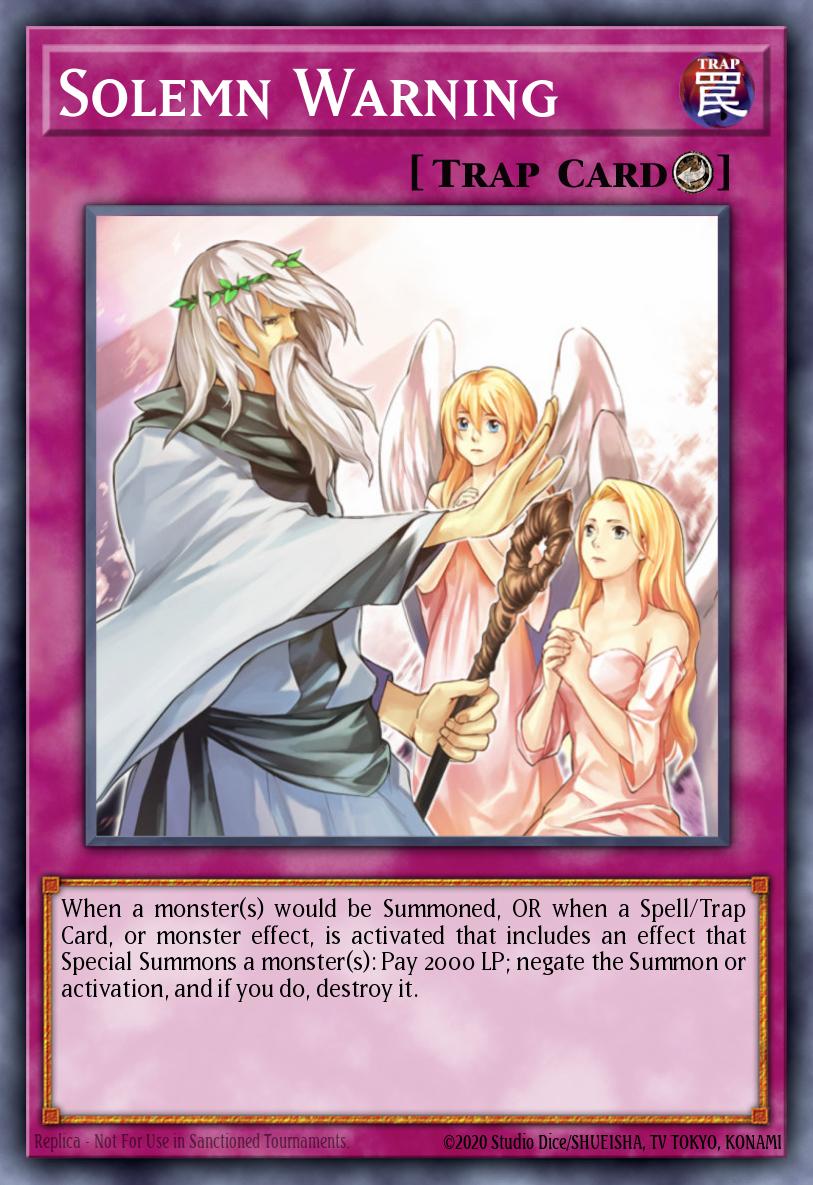 EN085 - DUSA-EN085 - Solemn Warning - Ultra Rare - Counter Trap - 1st-Edition - Duelist Saga