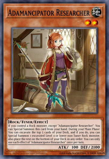 EN002 - SESL-EN002 - Adamancipator Researcher - Secret Rare - Effect Tuner monster - Secret Slayers