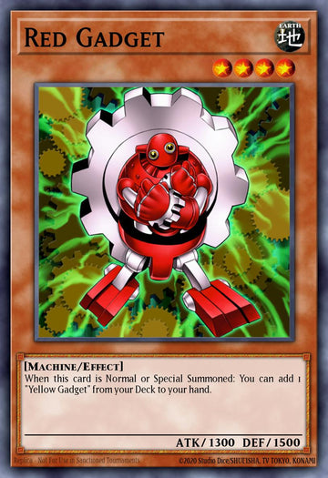 EN007 - FIGA-EN007 - Red Gadget - Super Rare - Effect Monster - 1st Edition - Fists of the Gadgets