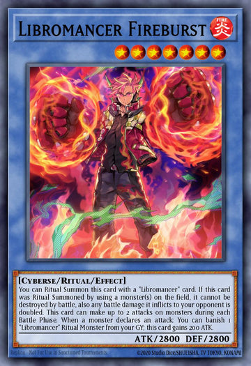 EN112 - MP23-EN112 - Libromancer Fireburst - Rare - Effect Ritual Monster - 25th Anniversary Duelist Heroes Tin