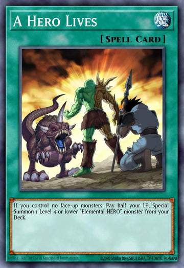 EN022 - LED6-EN022 - A Hero Lives - Common - Normal Spell - Legendary Duelists 6 Magical Hero