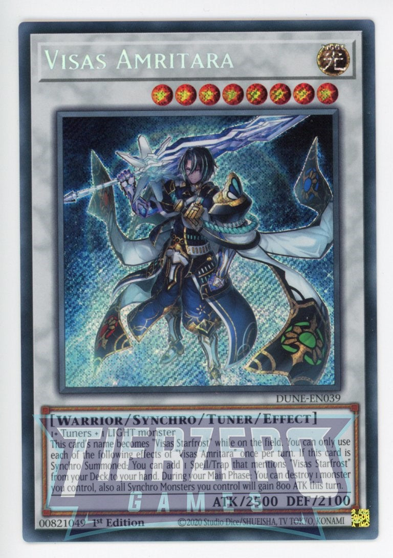 DUNE-EN039 - Visas Amritara - Secret Rare - Effect Tuner Synchro Monster - Duelist Nexus