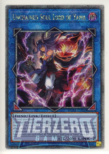 DUNE-EN049 - Unchained Soul Lord of Yama - Quarter Century Secret Rare - Duelist Nexus