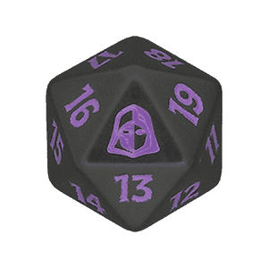 Reality Fracture: D20 Die (Purple)