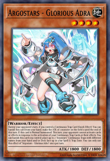 EN010 - SUDA-EN010 - Argostars - Glorious Adra - Quarter Century Secret Rare - Effect Monster - Supreme Darkness
