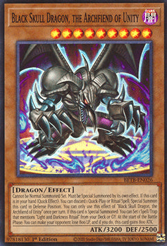 Black Skull Dragon, the Archfiend of Unity (V.1 - Super Rare)