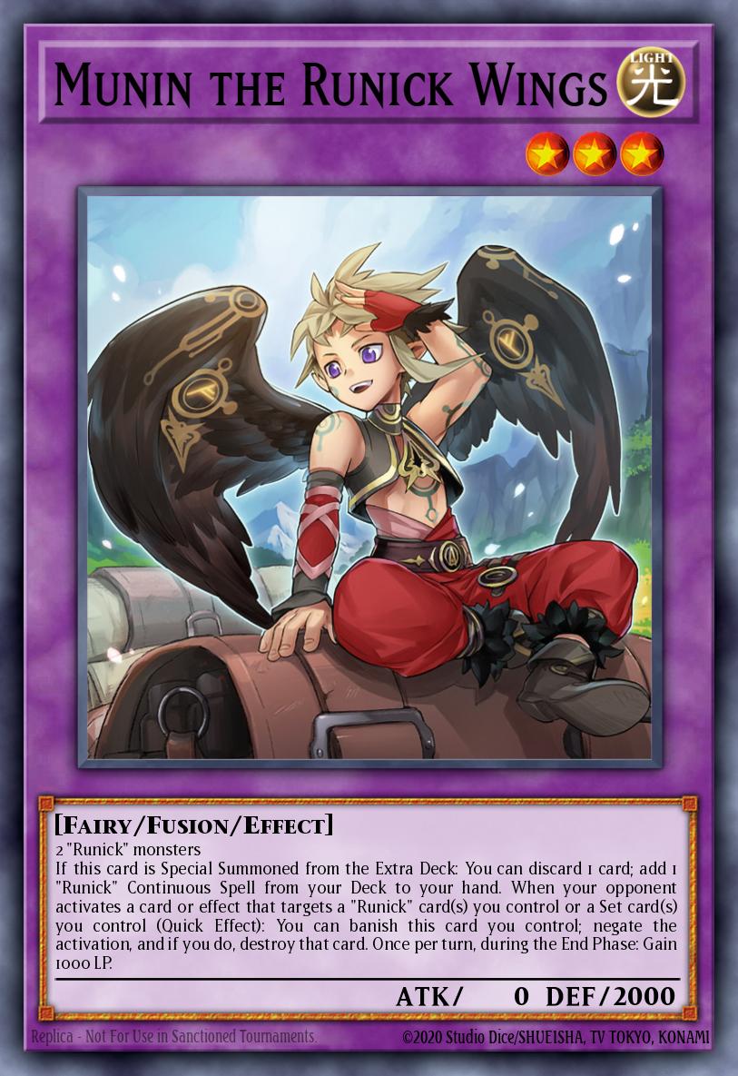 EN250 - MP23-EN250 - Munin the Runick Wings - Rare - Effect Fusion Monster - 25th Anniversary Duelist Heroes Tin