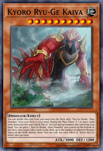 EN031 - CRBR-EN031 - Kyoro Ryu-Ge Kaiva - Collectors Rare - Effect Monster - Crossover Breakers