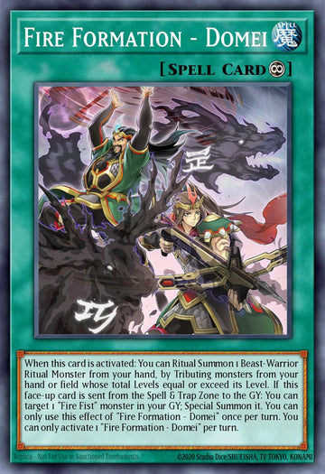 EN019 - FIGA-EN019 - Fire Formation - Domei - Secret Rare - Continuous Spell - 1st Edition - Fists of the Gadgets