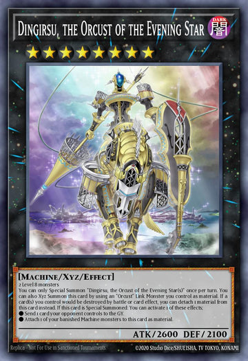 RA01-EN040 - RA01-EN040 - Dingirsu, the Orcust of the Evening Star - Quarter Century Secret Rare - Effect Xyz Monster - Rarity Collection