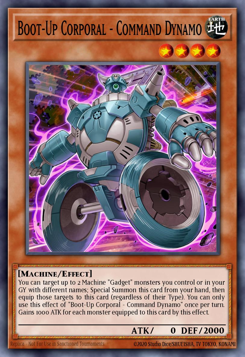 EN001 - FIGA-EN001 - Boot-Up Corporal - Command Dynamo - Super Rare - Effect Monster - 1st Edition - Fists of the Gadgets
