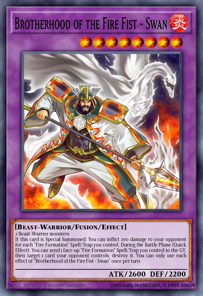 EN015 - FIGA-EN015 - Brotherhood of the Fire Fist - Swan - Secret Rare - Effect Fusion Monster - 1st Edition - Fists of the Gadgets