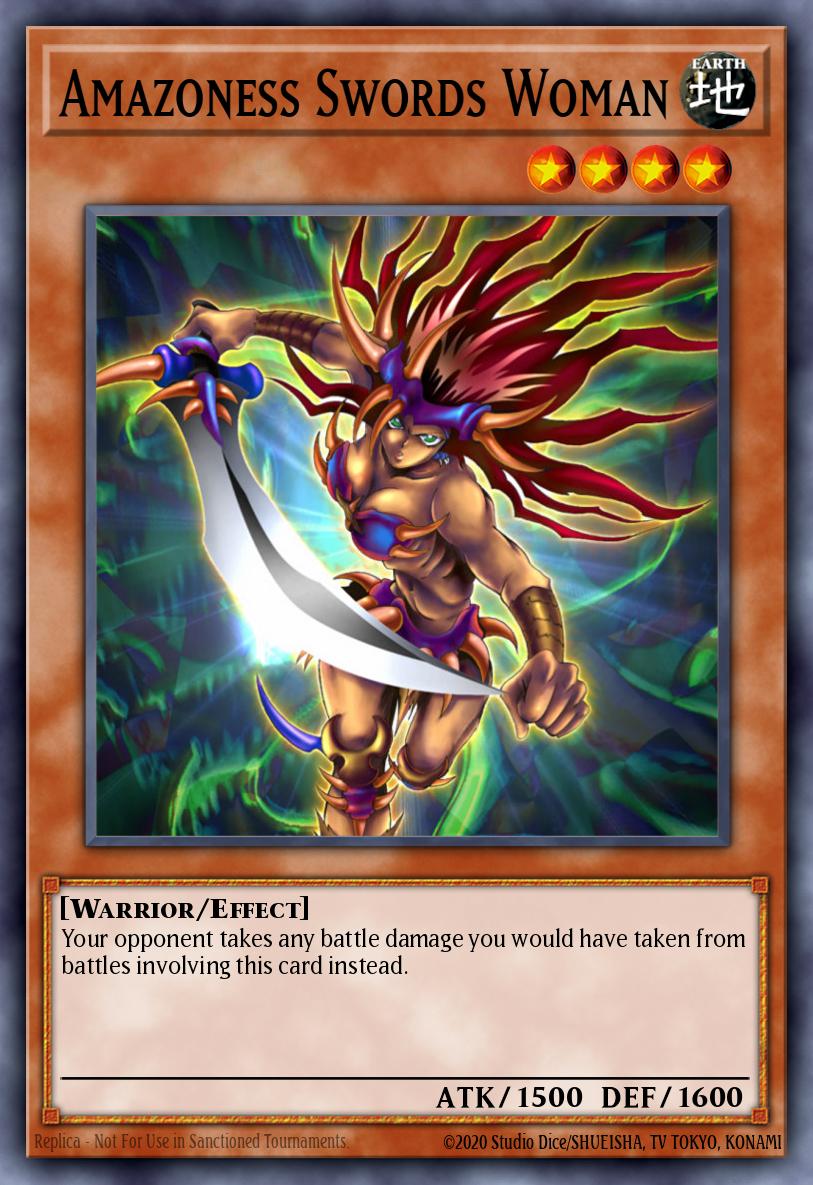 EN004 - STP2-FR004 - Amazoness Swords Woman - Ultra Rare - Effect Monster - Speed Duel Tournament Pack: 2