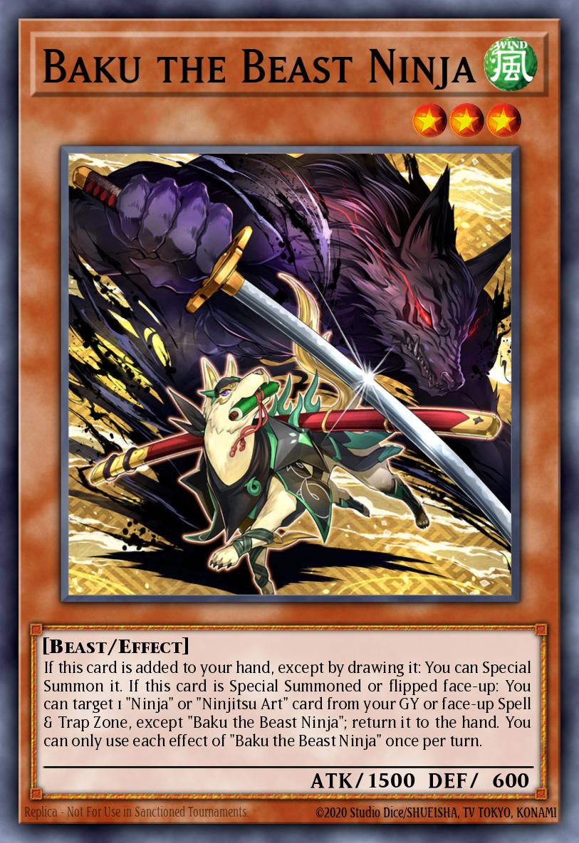 EN168 - MP23-EN168 - Baku the Beast Ninja - Common - Effect Monster - 25th Anniversary Duelist Heroes Tin