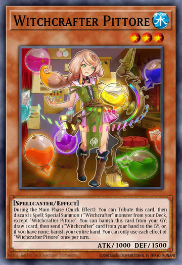 EN015 - INCH-EN015 - Witchcrafter Pittore - Secret Rare - Effect Monster - 1st-Edition - The Infinity Chasers