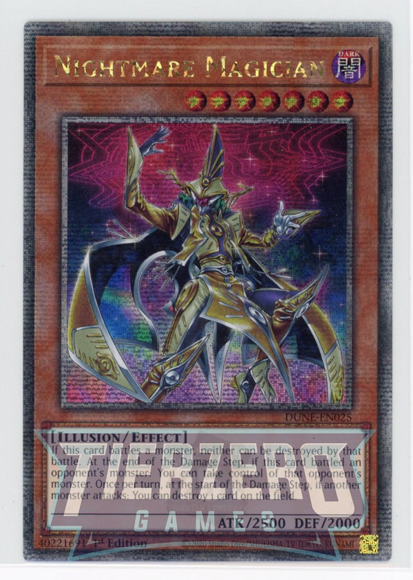 DUNE-EN025 - Nightmare Magician - Quarter Century Secret Rare - Effect Monster - Duelist Nexus