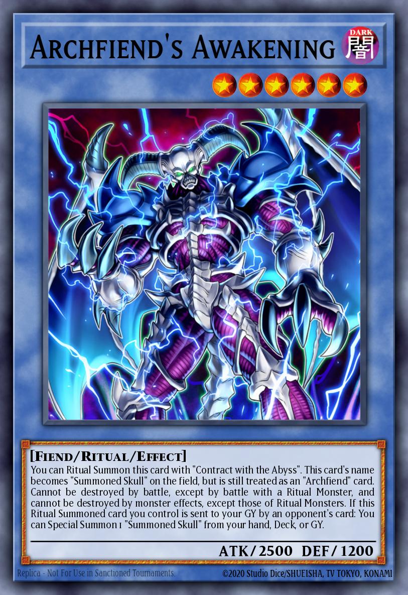EN031 - FIGA-EN031 - Archfiend's Awakening - Secret Rare - Effect Ritual Monster - 1st Edition - Fists of the Gadgets