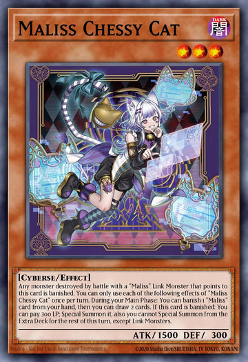 CRBR-EN016 - CRBR-EN016 - Maliss P Chessy Cat - Collectors Rare - Effect Monster - Crossover Breakers