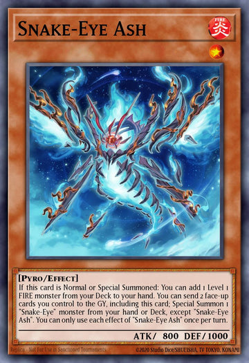 EN002 - OP25-EN002 - Snake-Eye Ash - Ultimate Rare AMERICAN PRINT