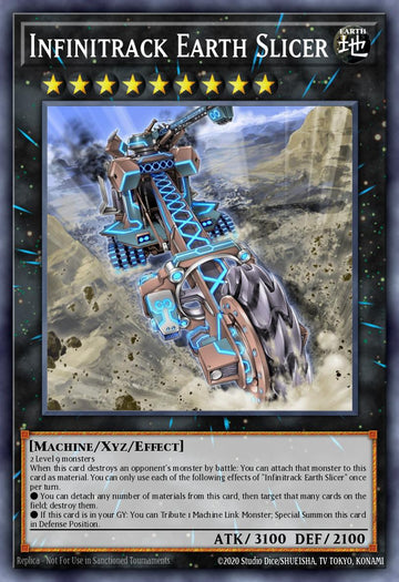 EN009 - INCH-EN009 - Infinitrack Earth Slicer - Secret Rare - Effect Xyz Monster - 1st-Edition - The Infinity Chasers