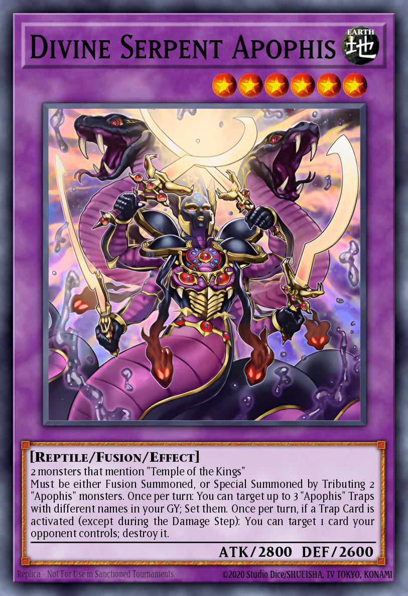 MZTM-EN004 - Divine Serpent Apophis - Super Rare - Effect Fusion Monster - Maze Of The Master