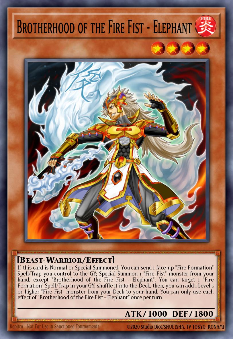 EN012 - FIGA-EN012 - Brotherhood of the Fire Fist - Elephant - Secret Rare - Effect Monster - 1st Edition - Fists of the Gadgets