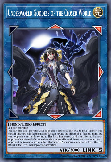 EN045 - RA02-EN045 - Underworld Goddess of the Closed World - Quarter Century Secret Rare - - Rarity Collection 2