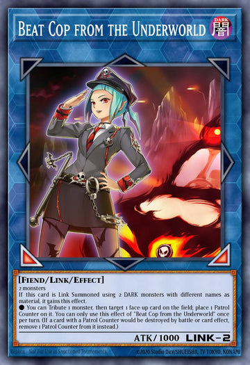 EN038 - DUPO-EN038 - Beat Cop from the Underworld - Ultra Rare - Effect Link Monster - 1st-Edition - Duel Power
