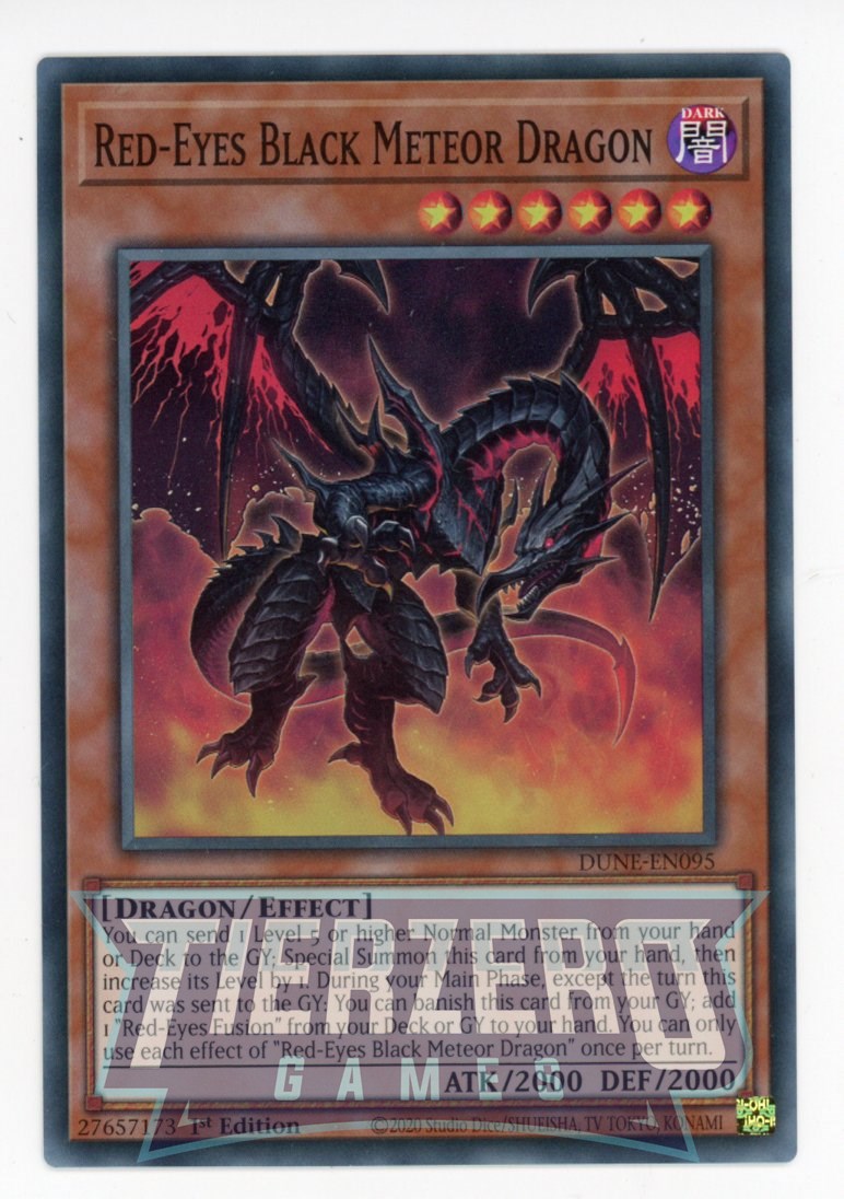 DUNE-EN095 - Red-Eyes Black Meteor Dragon - Super Rare - Effect Monster - Duelist Nexus