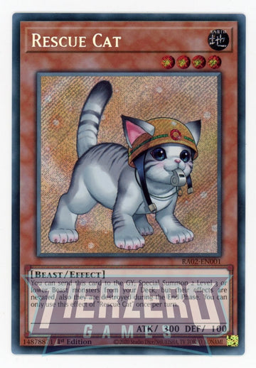 RA02-EN001 - Rescue Cat - Secret Rare - 25th Anniversary Rarity Collection II