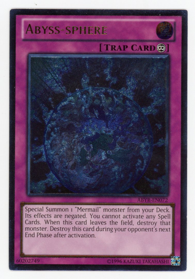 ABYR-EN072 - Abyss-sphere - Ultimate Rare - Unlimited Edition Abyss Rising VLP