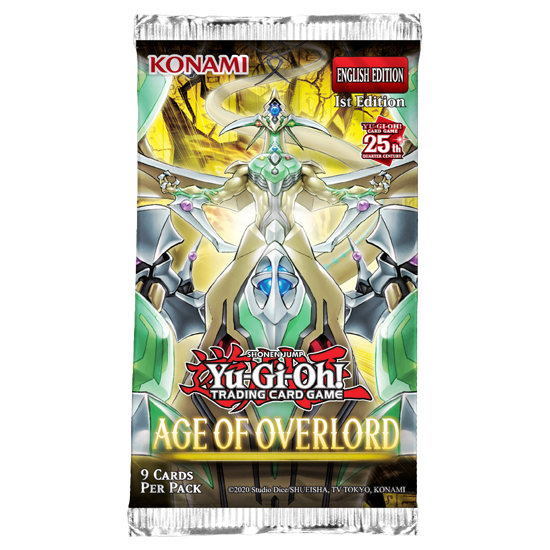 Yugioh Age of Overlord 1st Edition Booster Pack EU
