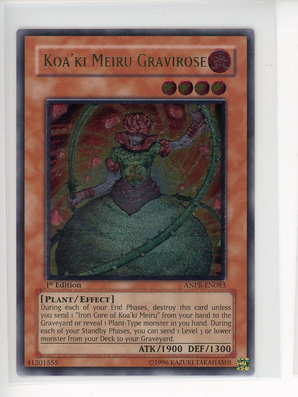 ANPR-EN083 - Koa'ki Meiru Gravirose - Ultimate Rare - Effect Monster - 1st Edition - Ancient Prophecy - LP