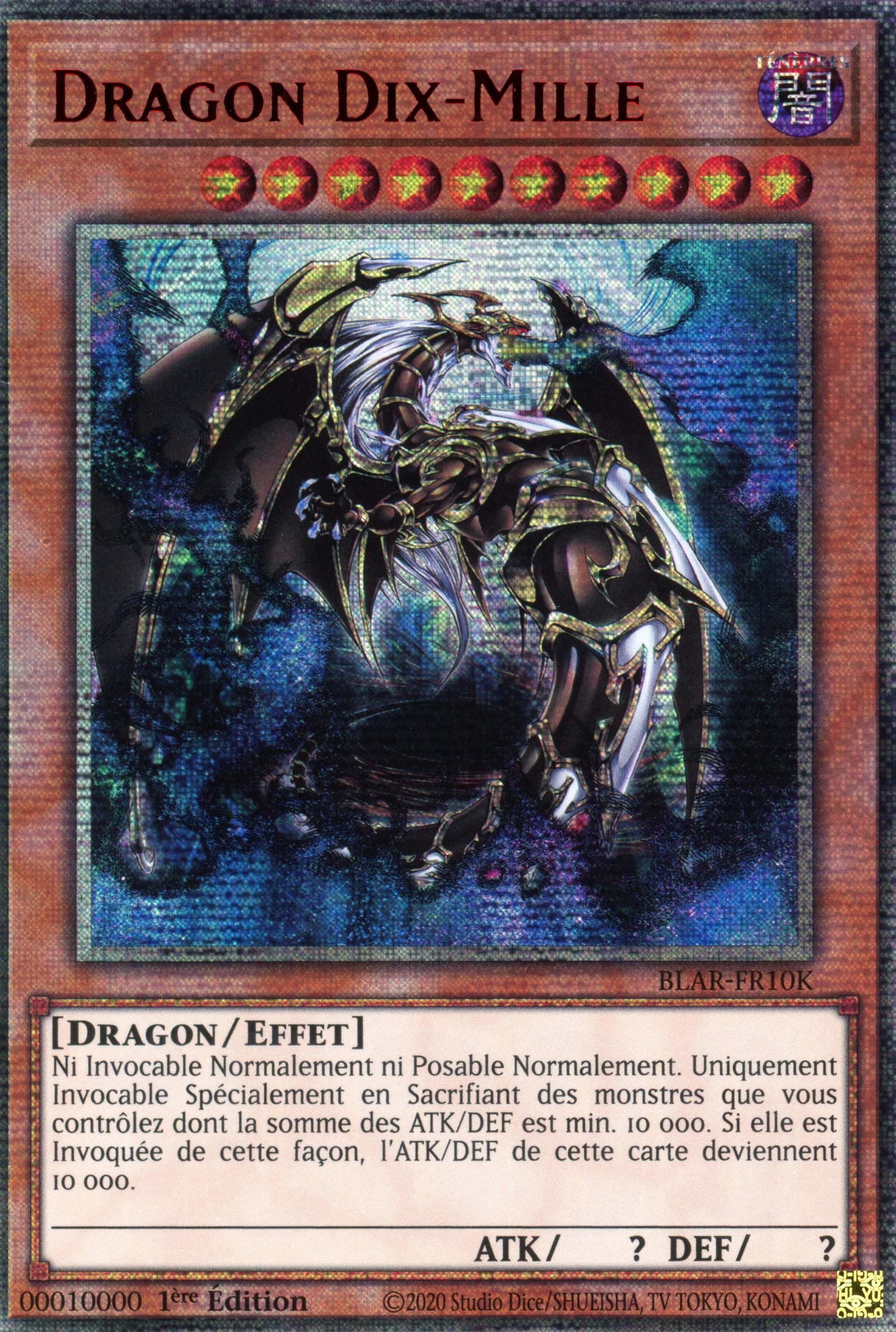 BLAR-DE10K - Ten Thousand Dragon - 10000 Secret Rare - Effect Monster - Battles of Legend Armageddon