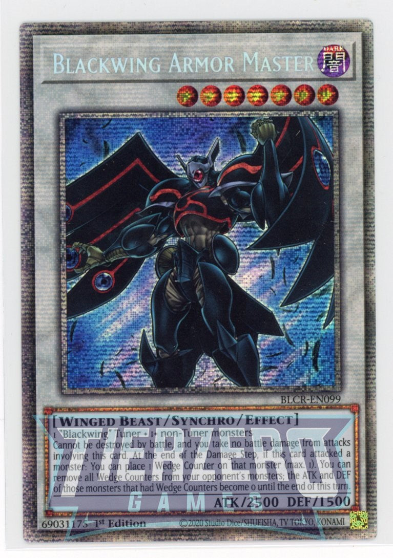 BLCR-EN099 - Blackwing Armor Master- Starlight Rare - Effect Synchro Monster - Battles of Legend Crystal Revenge