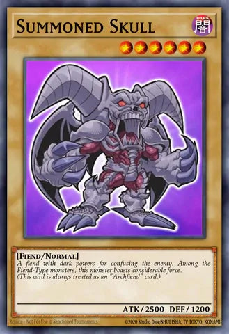 BLGG-EN001 - Summoned Skull (Chibi Artwork) - Starlight Rare - Battles of Legend: Glorious Gallery