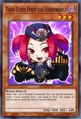 BLGG-EN005 - Tour Guide from the Underworld (Chibi Artwork) - Secret Rare - Battles of Legend: Glorious Gallery