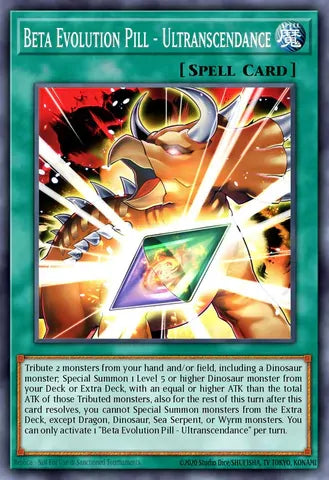 BLGG-EN124 - Beta Evolution Pill – Ultranscendence - Ultra Rare - Battles of Legend: Glorious Gallery