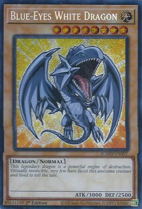 BLMM-EN001 - Blue-Eyes White Dragon - Secret Rare - Battles of Legend: Monster Mayhem