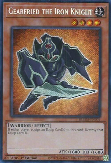 BLMM-EN004 - Gearfried the Iron Knight - Secret Rare - Battles of Legend: Monster Mayhem