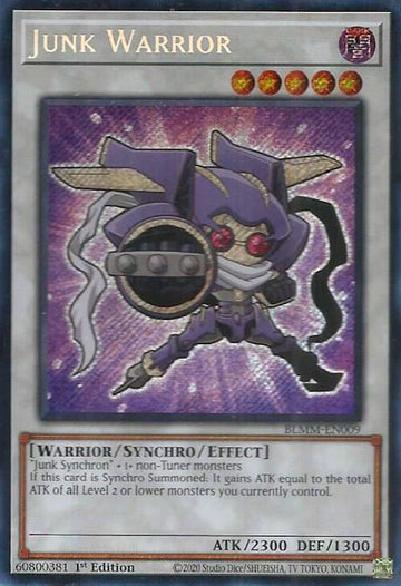 BLMM-EN009 - Junk Warrior - Secret Rare - Battles of Legend: Monster Mayhem