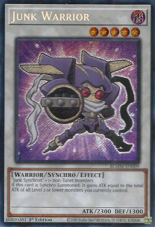 BLMM-EN009 - Junk Warrior - Secret Rare - Battles of Legend: Monster Mayhem