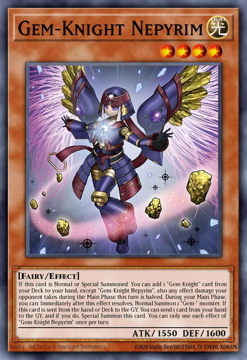 BLMM-EN021 - Gem-Knight Nepyrim - Starlight Rare - Battles of Legend: Monster Mayhem