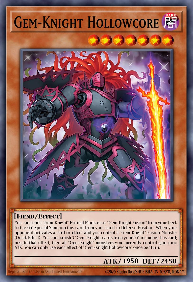 BLMM-EN022 - Gem-Knight Hollowcore - Secret Rare - Battles of Legend: Monster Mayhem