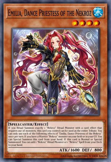 BLMM-EN025 - Emilia, Dance Priestess of the Nekroz - Secret Rare - Battles of Legend: Monster Mayhem