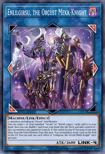 BLMM-EN052 - Enlilgirsu, the Orcust Mekk-Knight - Starlight Rare - Battles of Legend: Monster Mayhem