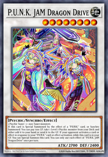 BLMM-EN078 - P.U.N.K. JAM Dragon Drive - Ultra Rare - Battles of Legend: Monster Mayhem